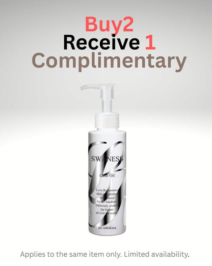 SWANESS Clear Oil | Japanese Cleansing Oil with Organic Brown Rice