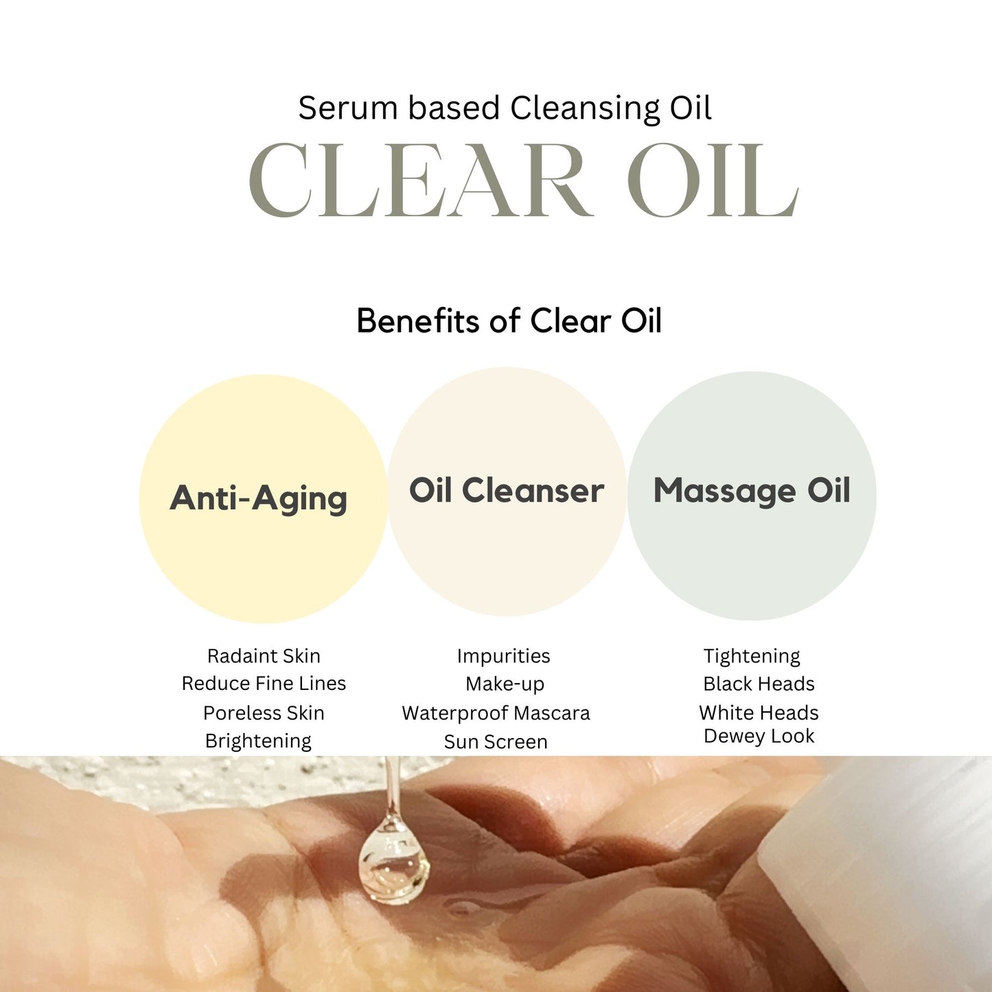 XTRUE Blue Clear Oil | Deep Cleansing & Hydrating Rice Bran Oil