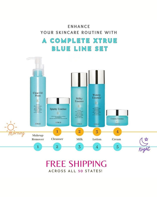 XTRUE BLUE ( Richer Finish ) Complete Skincare Set - 24% OFF Limited Time sale