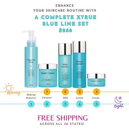 XTRUE BLUE Line - Complete Skincare Set